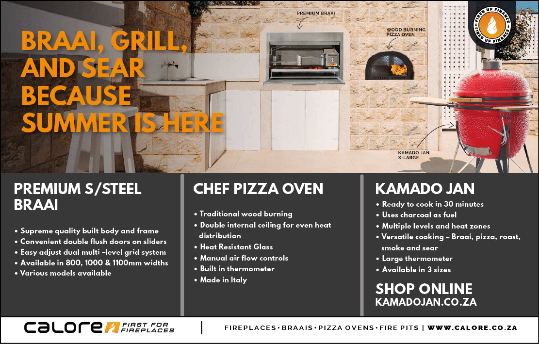 KAMODO JAN The ultimated all in one grill Supplier in Cape Town November 2021 CAPE TOWN HOMEMAKERS Home Improvement Supplier Magazine  Available online  https:  www homemakersonline co za listings calore 