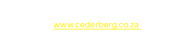 For more information about activities, accommodation and the region in general, visit www cederberg co za 