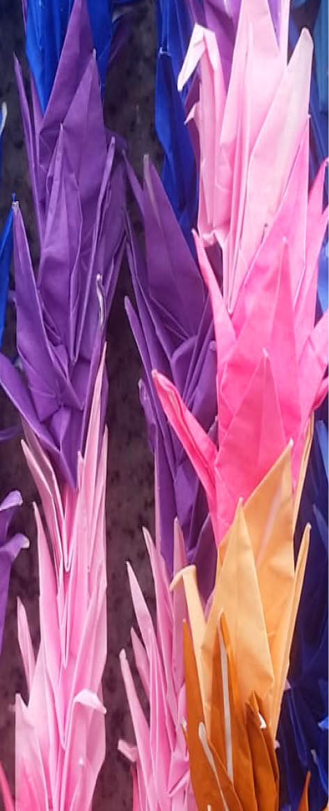 send thousand paper cranes origami to japan