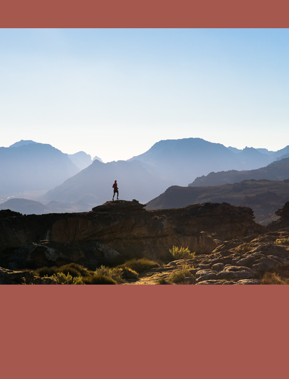 Running in the Cederberg mountains