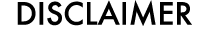 DISCLAIMER