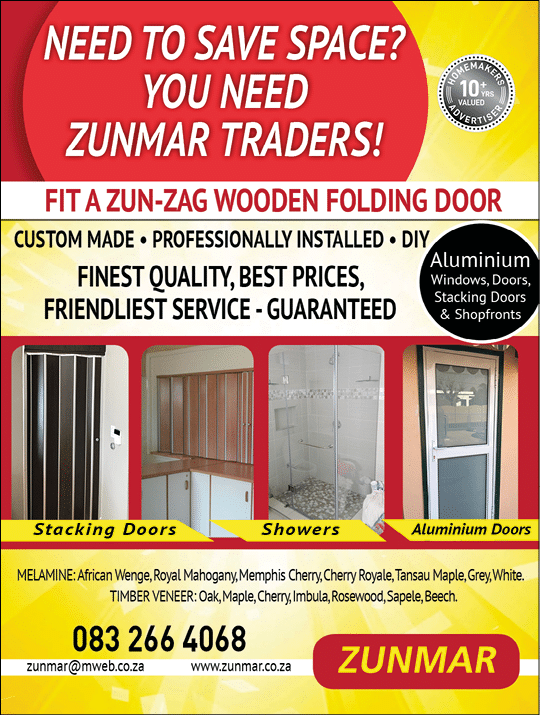 Zunmar Folding Doors - Wooden folding door supplier and installer in Johannesburg https:  www homemakersonline co za listings zunmar-trading 