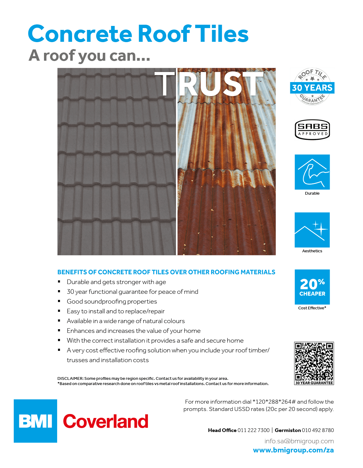 BMI Coverland - CONCRETE ROOF TILES MANUFACTURER November 2021 johannesburg HOMEMAKERS Home Improvement Supplier Magazine  www coverland co za