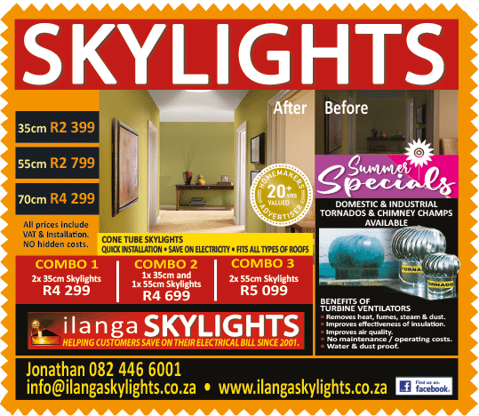 Ilanga Skylights - dome skylight specialists in Johannesburg https:  www homemakersonline co za listings ilanga-skylights  
