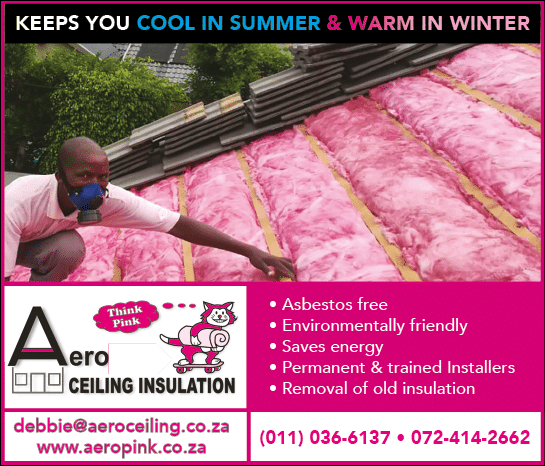 Aerolite Ceiling Insulation - Insulation Specialists in Johannesburg Tel: 011 036 6137 or 072 414 2662 Email: debbie aeroceiling co za Website: www aeropink co za
