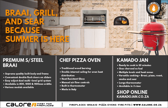 BUY KAMODO JAN ALL IN ONE GRILL  IN JOHANNESBURG November 2021 Johannesburg HOMEMAKERS Home Improvement Supplier Magazine  The ultimate all in one grill  Calore - First for fireplaces