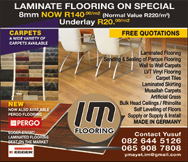 IM flooring  - Laminated flooring contractorIN JOHANNESBURG November 2021 Johannesburg HOMEMAKERS Home Improvement Supplier Magazine  https:  www homemakersonline co za listings im-flooring