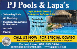 PJ POOLS AND LAPA S - THATCHING AND POOL CONTRACTORS IN JOHANNESBURG November 2021 Johannesburg HOMEMAKERS Home Improvement Supplier Magazine  We also do swimming pools  Thatching  Building and renovations  Jacuzzis  Paving  Phone us for a quote on your entertainment area  https:  www homemakersonline co za listings pj-pools-lapas 