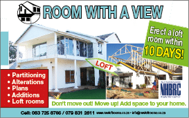 ROOM WITH A VIEW -LOFT ROOM SPECIALISTS IN JOHANNESBURG November 2021 Johannesburg HOMEMAKERS Home Improvement Supplier Magazine  Erect a loft room within 10 days  Partitioning  Alterations  Plans  Additions  Loft rooms  https:  www homemakersonline co za listings room-with-a-view 