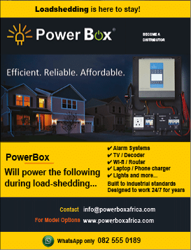 POWER BOX - BACKUP ELECTRICITY DURING LOADSHEDDING SOLUTION  IN JOHANNESBURG November 2021 Johannesburg HOMEMAKERS Home Improvement Supplier Magazine  Backup electricity for alarm systems, tv, wifi routers, laptops and phone charger https:  www homemakersonline co za listings powerbox-backup-power-supply 