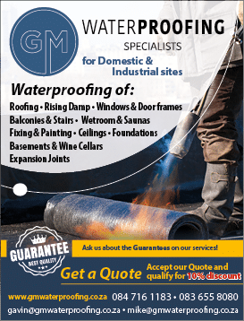 GM Waterproofing - Waterproofing specialists in Johannesburg  https:  www homemakersonline co za listings gm-waterproofing 