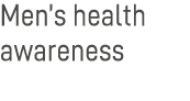 Men s health awareness 
