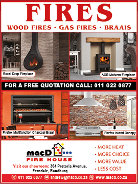 MacD Fire House  Fireplaces, braais and wood fireplaces  Tel: 0110220877 Email: andrew macd co za Website: www macd co za Homemakers Johannesburg November 2021 Magazine