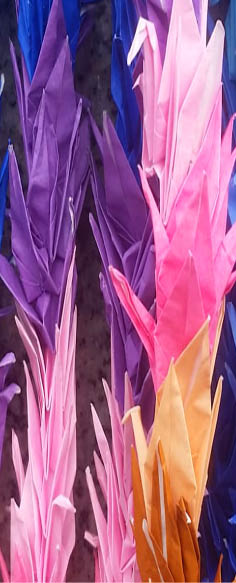 send thousand paper cranes origami to japan