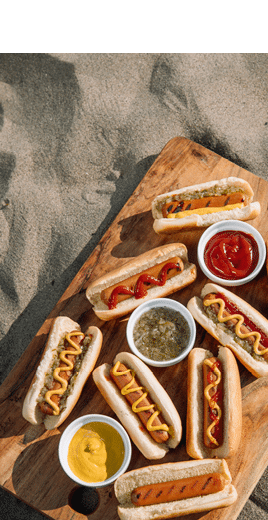 hot dogs for beach snack