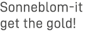 Sonneblom-it get the gold 