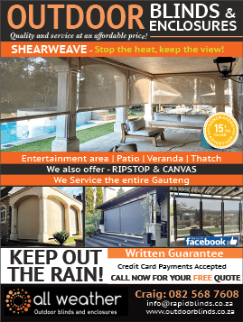 all weather outdoor blinds and enclosures