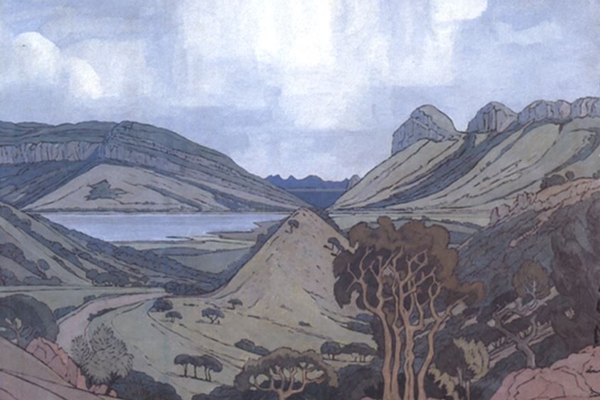 Pierneef painting of Saartjiesnek